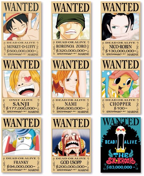 Ван Пис Луффи розыск 1500000000