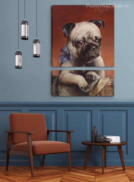 Интерьерная картина Мопс