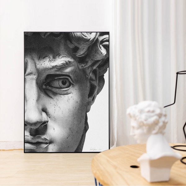 Постер Давид Микеланджело в интерьер