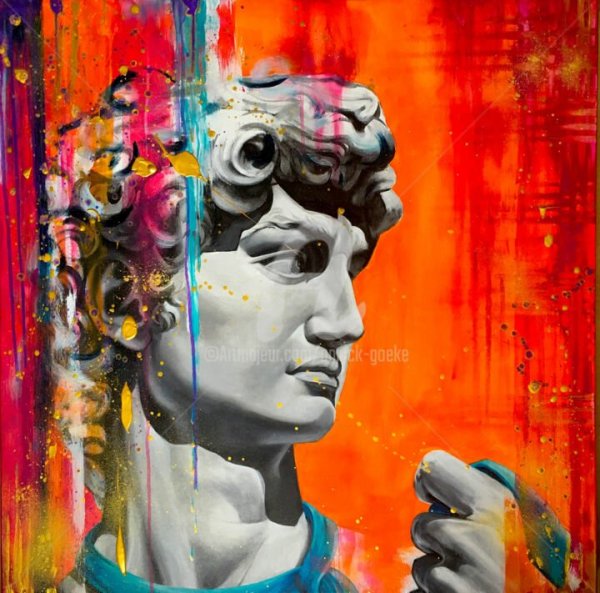 Давид Микеланджело стикер