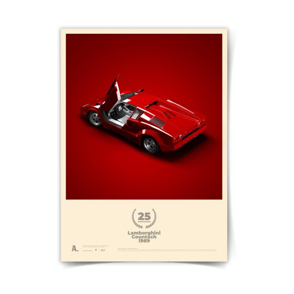 Lamborghini Countach плакат