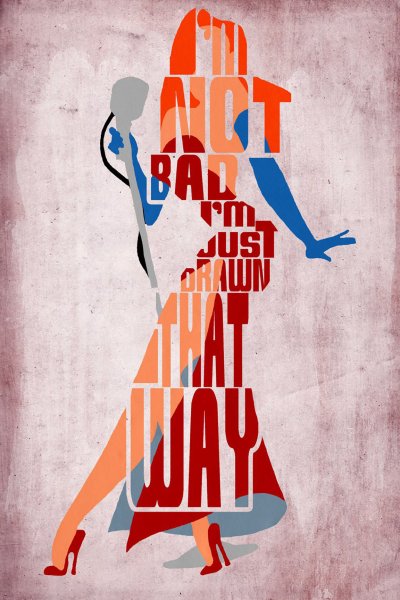 Шрифтовой рекламный плакат