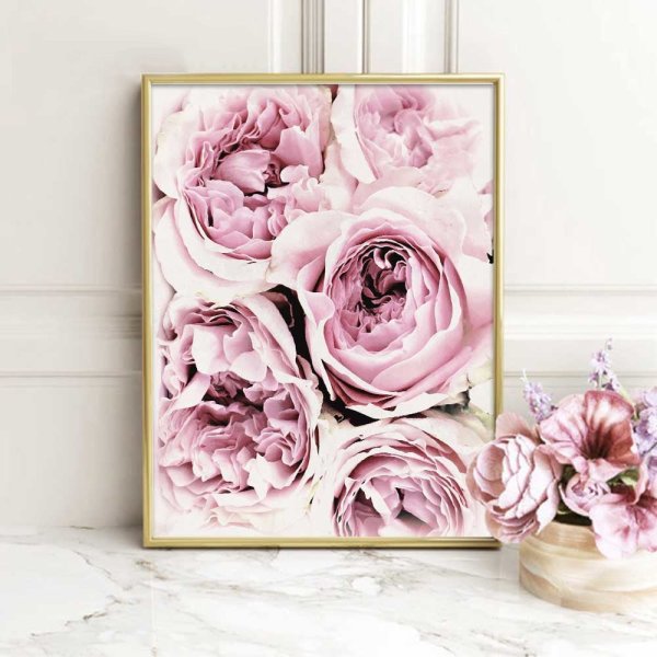 Картины в современном стиле розовые цветы
