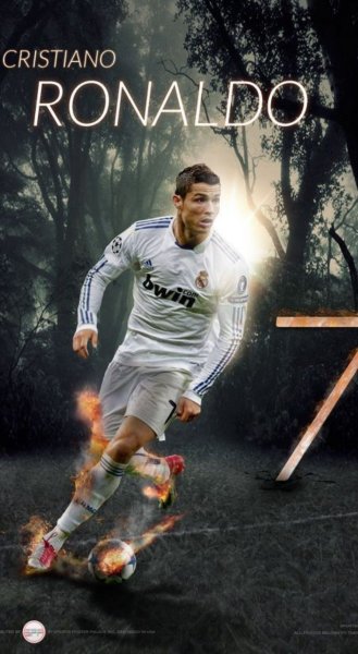 Роналдо футболист Постер