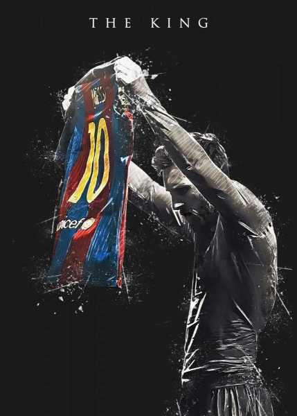 Лионель Месси черно белое