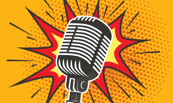 Микрофон поп арт