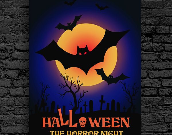 Плакат на Хэллоуин
