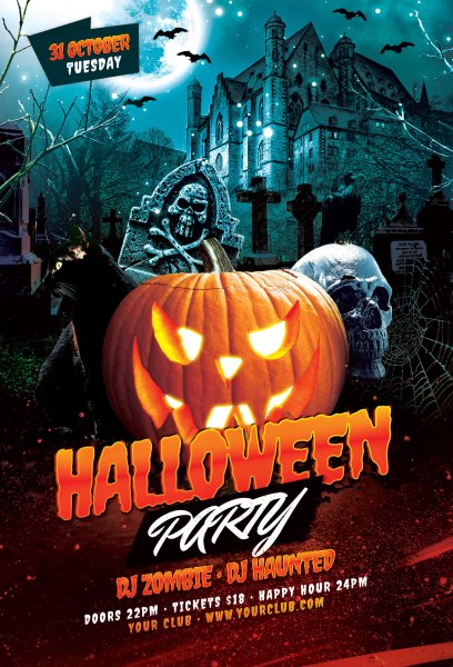 Хэллоуин в стиле ретро