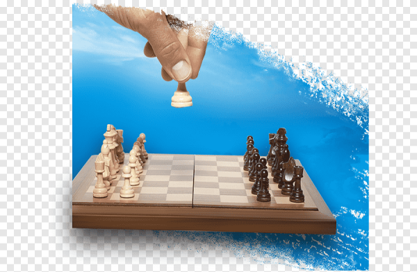 Шахматы фигуры на доске ферзь и Король