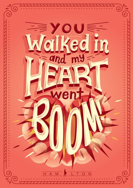 Гамильтон мюзикл плакат