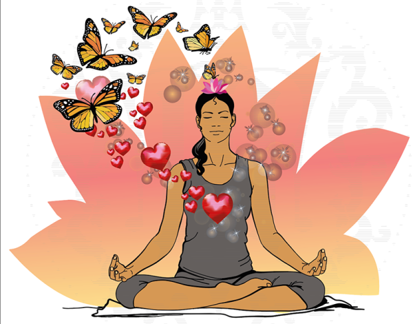 Медитация иллюстрация