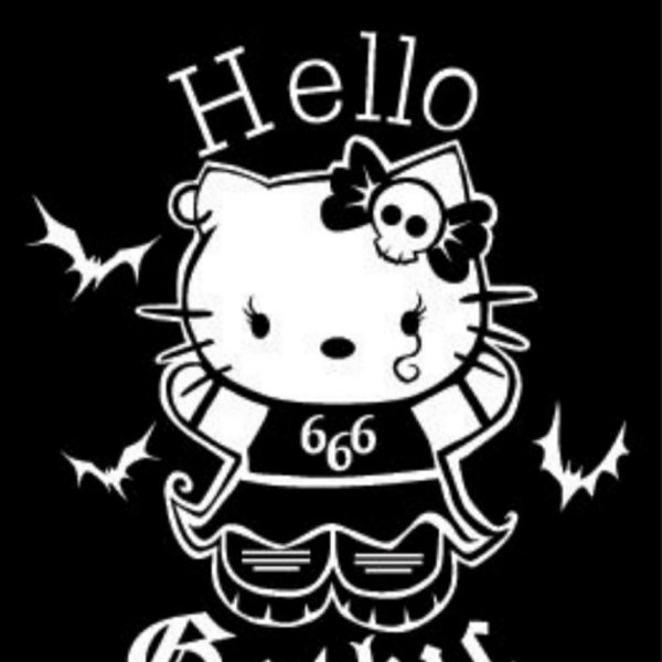 Хелло Китти постеры черно белые