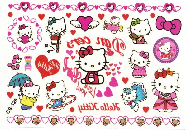 Маленькие наклейки hello Kitty