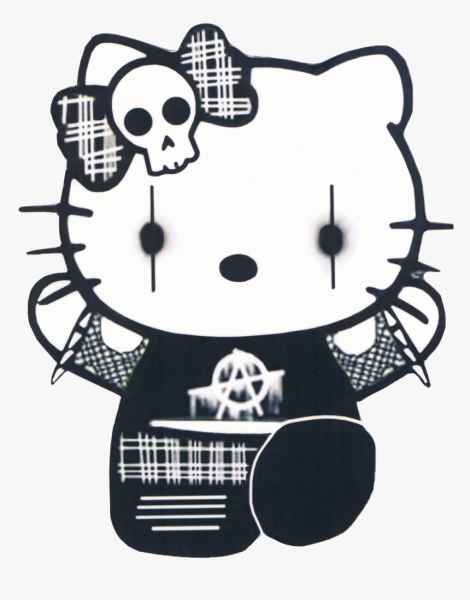 Наклейки Хелло Китти панк