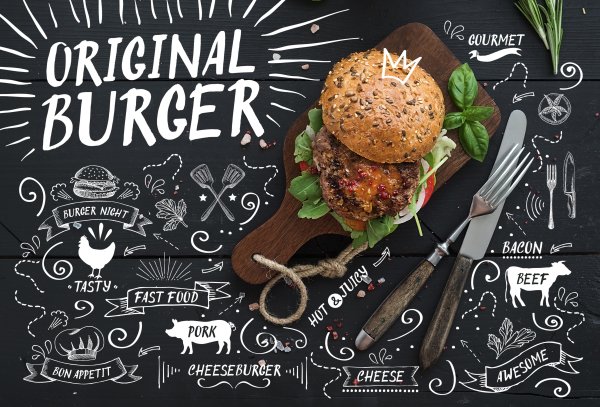 Постеры для бургерной