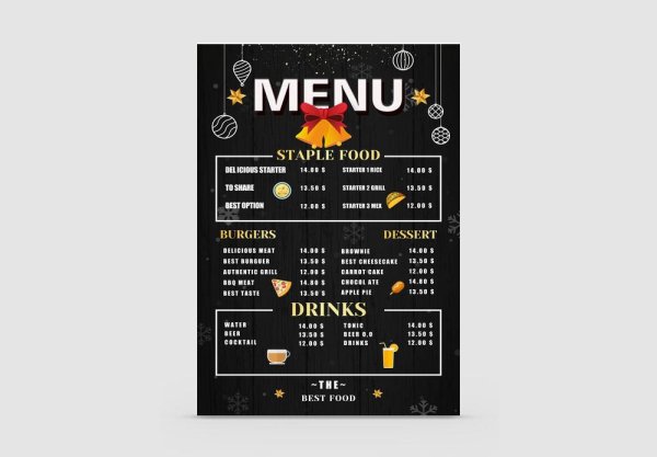 Рекламный плакат ресторана