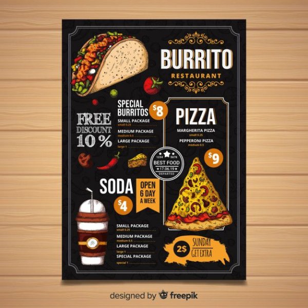 Нарисовать меню