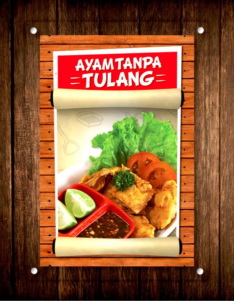 Винтажное меню ресторана