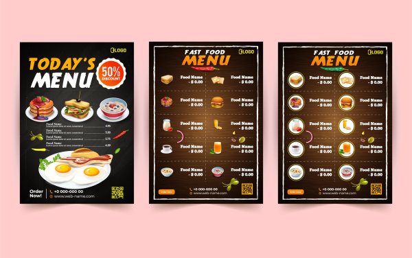 Меню корейского ресторана