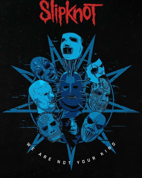 Постер Слипнот группа-