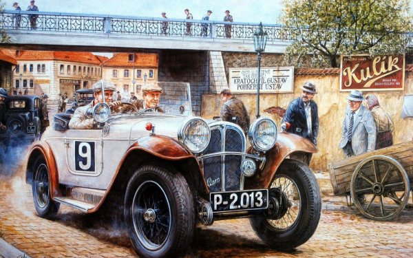 Постер с машинками