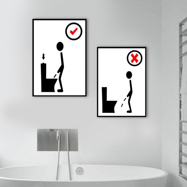 Постеры в туалет на стену