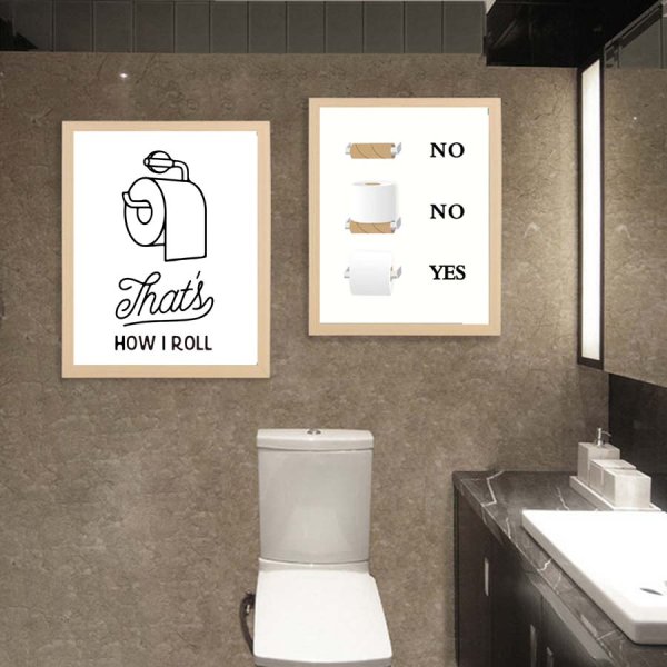 Стильный Постер в туалете