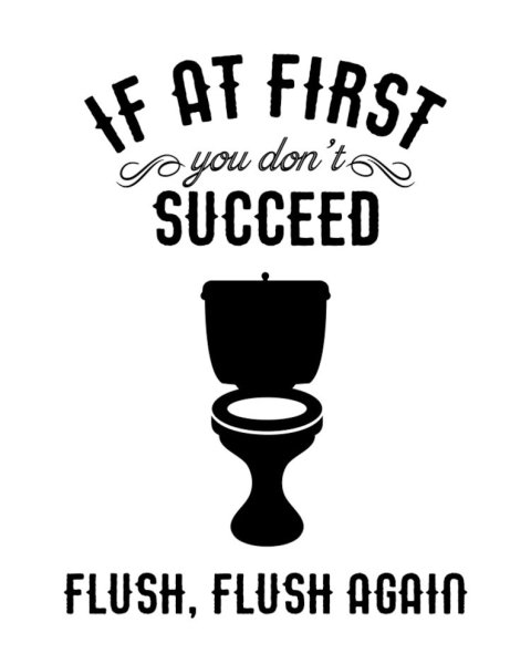 Плакат для туалетной комнаты