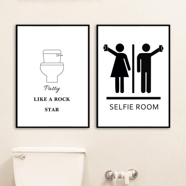 Постеры для ванной и туалета