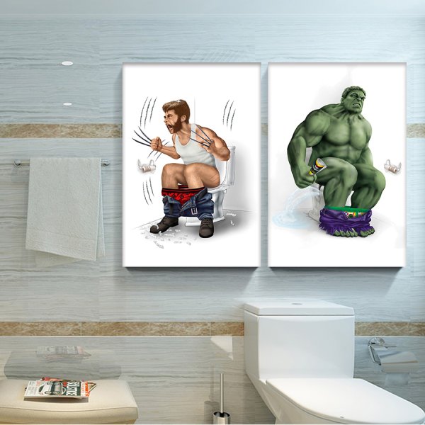 Картина в туалет на стену