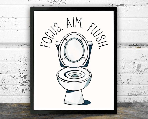 Постер в туалетную комнату