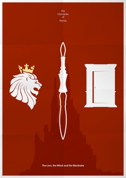 Хроники Нарнии минималистичный Постер