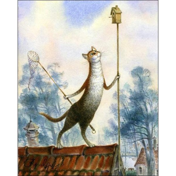 Картины по номерам питерские коты Владимир Румянцев