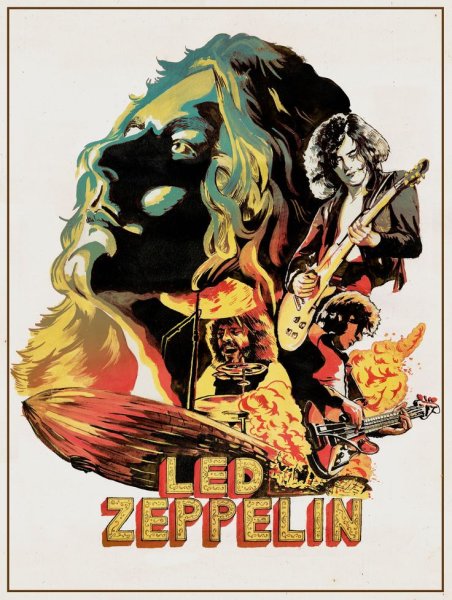 Led Zeppelin Mothership Постер