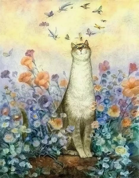 Чудесные коты художника Владимира Румянцева.