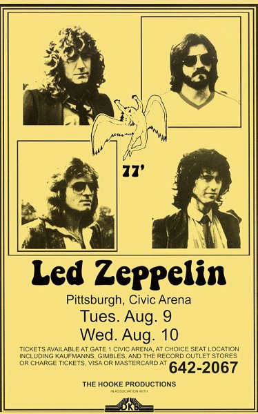 Лед Зеппелин плакат