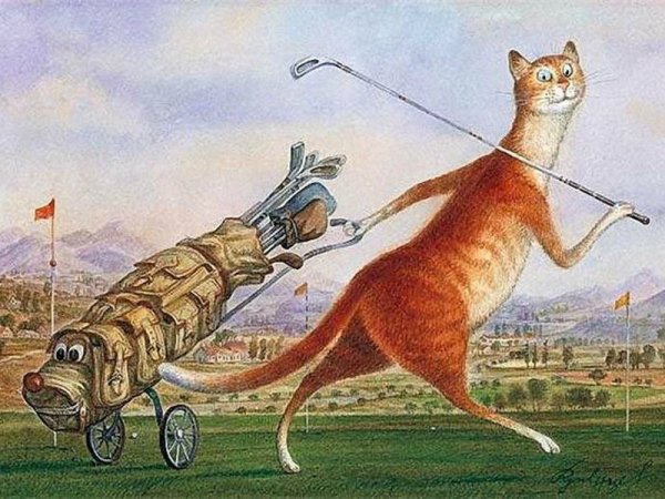 Позитивная котоживопись Владимира Румянцева