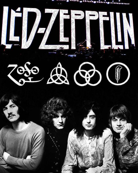 Обложка лед Зеппелин дирижабль