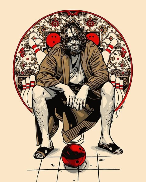 Большой Лебовский плакат