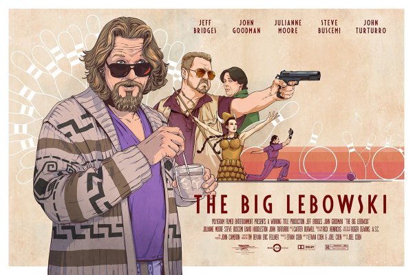 Киноплакат большой Лебовски