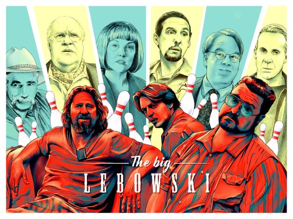 Большой Лебовски Постер арт