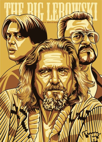 Большой Лебовски Постер фильма