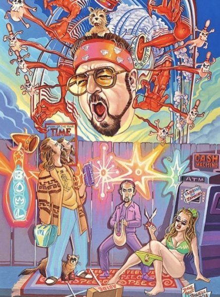 Большой Лебовски Постер арт