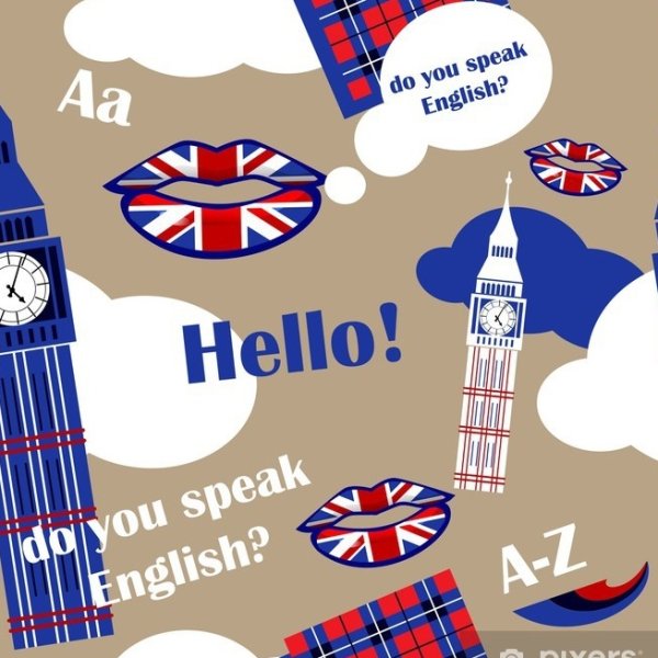 Английский плакат