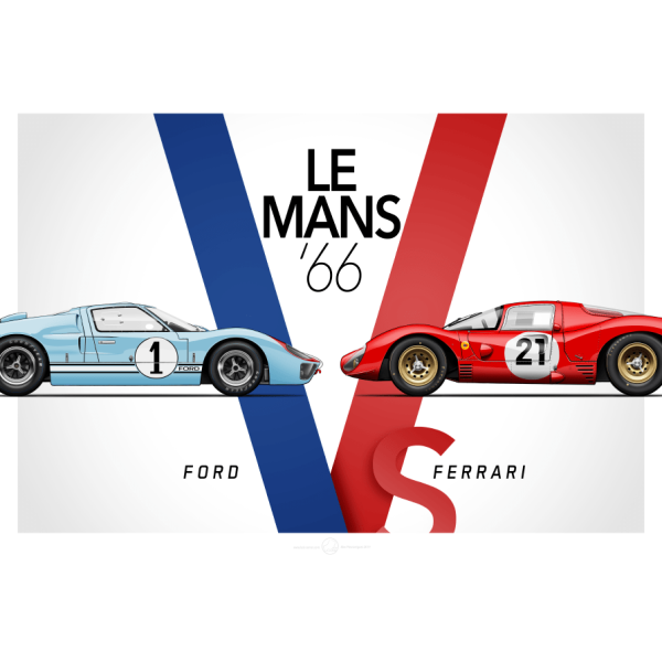Ford против Ferrari Постер