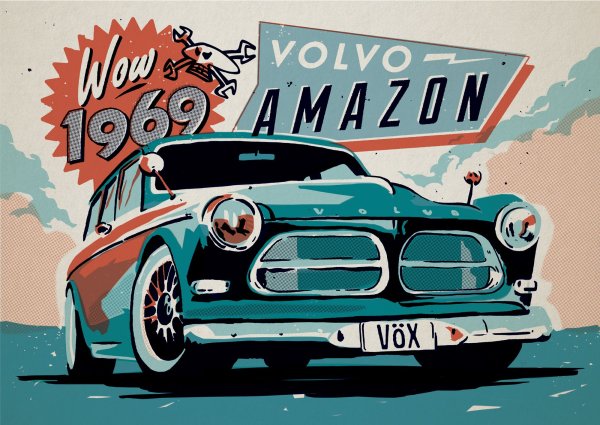 Ретро плакаты авто