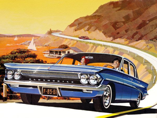 Ретро плакаты автомобилей