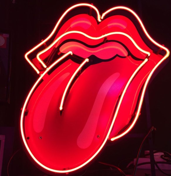 Роллинг стоунз вывеска неоновая