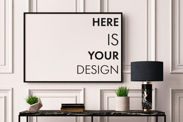 Рекламный плакат на стене