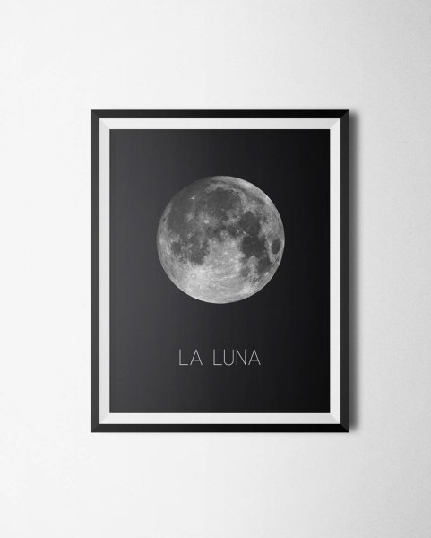 Луна Постер в хорошем качестве